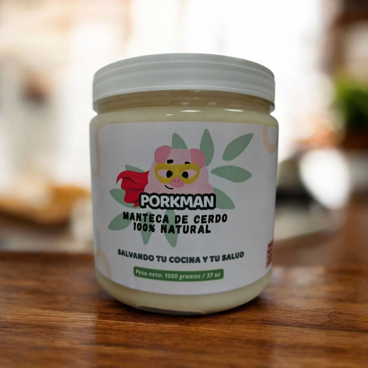 Presentación 750g de manteca de cerdo Porkman
